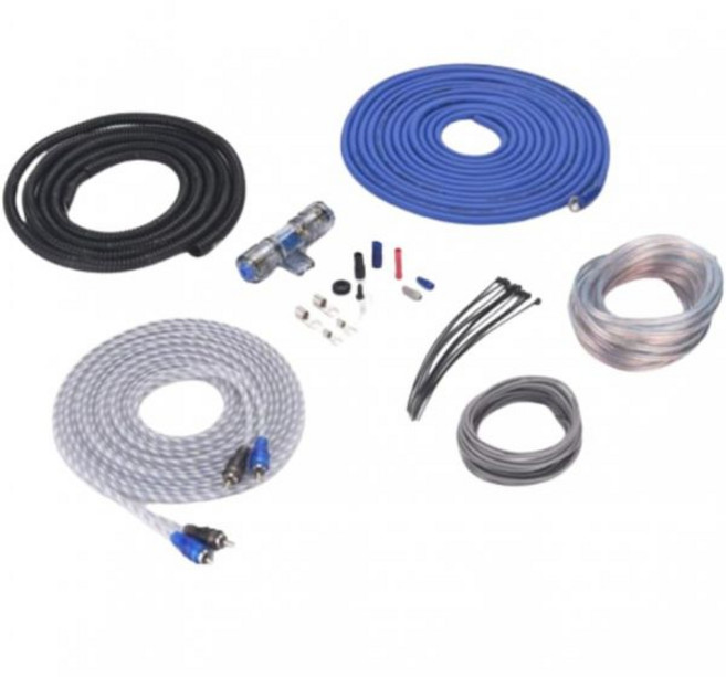 BLAUPUNKT BMK88 8 AWG 게이지 자동차 오디오 완전 증폭기 설치 키트로 스피커 사운드 시스템 향상