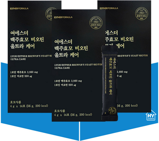 [여에스더] 맥주효모 비오틴 울트라케어 총 42포 (1.5개월분) (정품), 4g, 42개