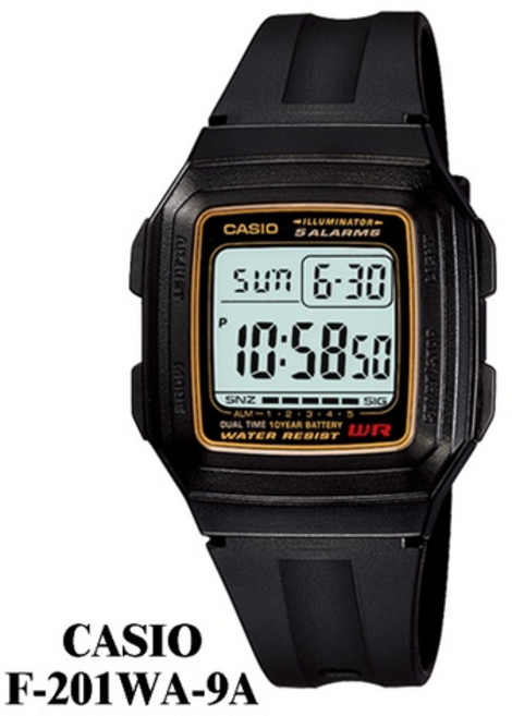 CASIO 十年電池 大字幕 五組鬧鈴 學生錶 運動錶 中型款 生日禮物