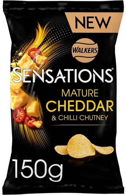 Walkers 워커스 센세이션 메이처 체다 치즈 앤 칠리 크리스프, 4개, 150g