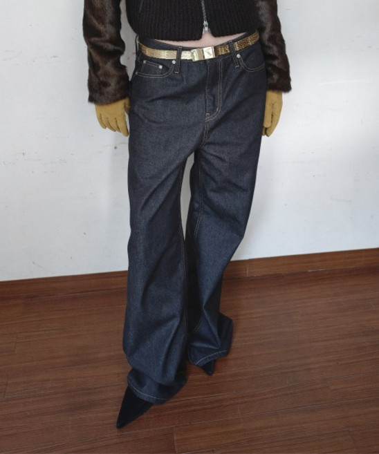 [국내정품] 오버듀플레어 RAW WIDE DEN아임 PANTS_NAV와이 103556