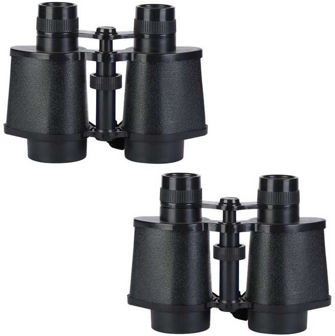 8X30 배율 야구장 망원경 쌍안경 확대경 레저용 등산 캠핑장 농구장 콘서트 경기 공연 관람, 블랙, 2개