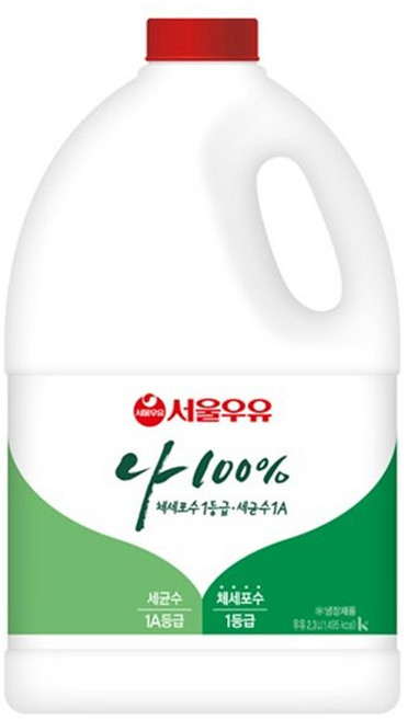 서울우유 나100% 우유 2300mL, 2.3L, 3개