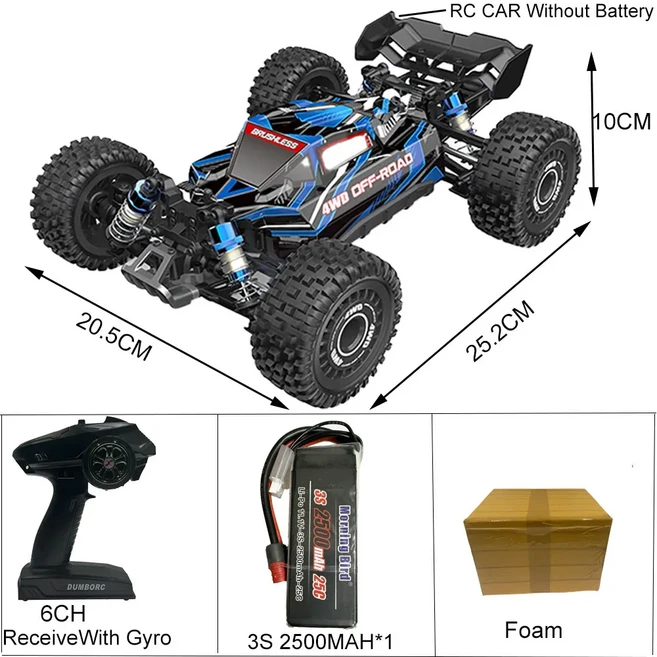 RC카 무선조종 장난감 크리스마스 선물 트럭 헬리콥터 비행기 드론 중장비 원격제어 리모콘MJX Hyper Go 16, 02 16207-1B