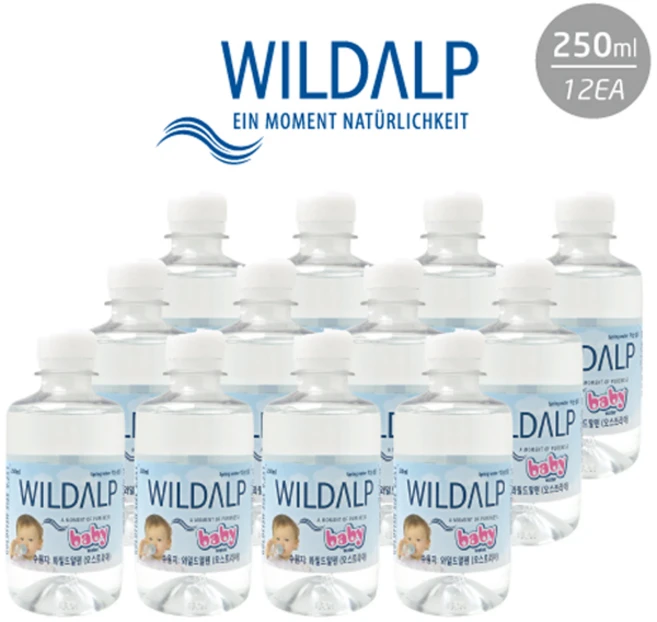 와일드알프 베이비워터, 250ml, 12개 - 쿠팡