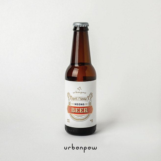 어반파우 강아지 반려견 간식 음료 멍맥주 220ml, 1개