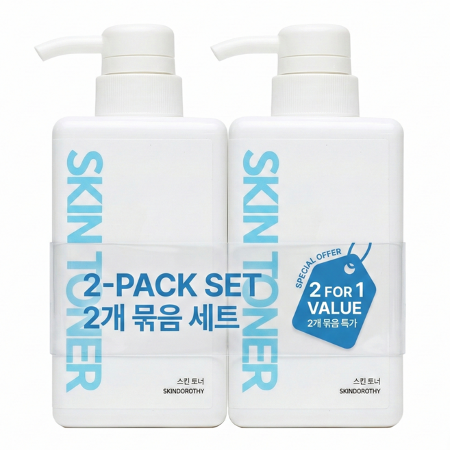 대용량 콜라겐 탄력 데일리 토너 스킨도로시, 2개, 450ml