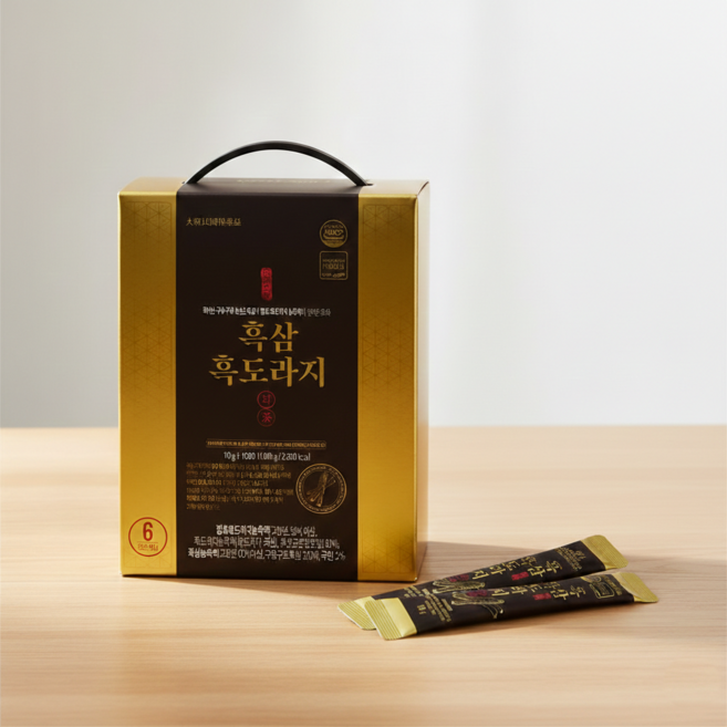 진웰빙 구증구포 흑삼 흑도라지차, 100개