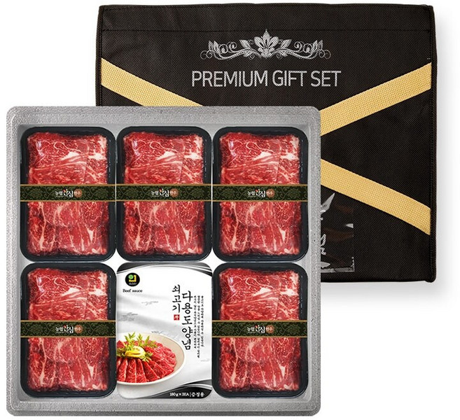 [농협안심한우] 한우 1+등급 한우 불고기 양념 세트 3호 (불고기600g x 5팩+양념소스), 600g