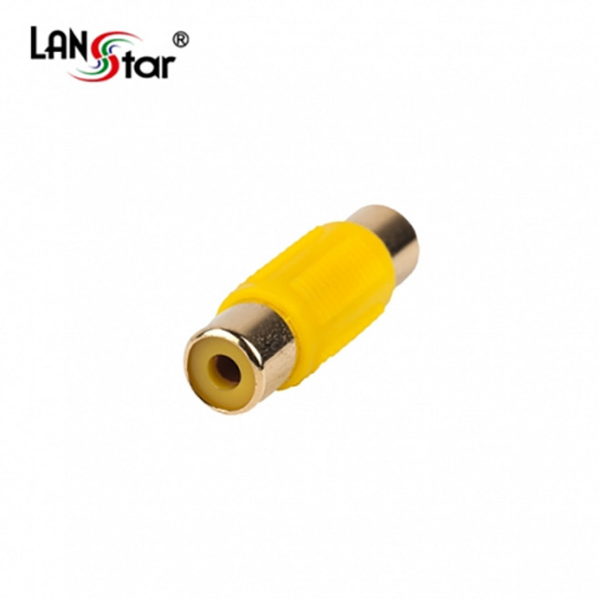랜스타 LS-AVG-RCA-FFY AV젠더Changer 1RCA F／F Yellow (LS-AVG-RCA-FFY), 1개