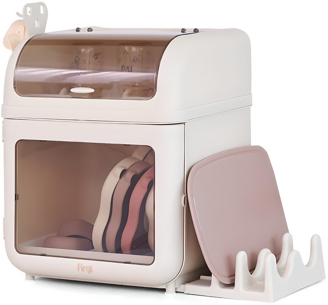 퍼기 2단 이유식기 보관함, 단품, 베이지