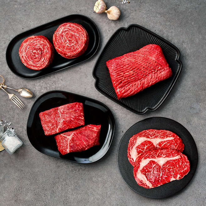 [오늘자연] 한우 1등급 구이혼합세트 (등심+불고기+국거리+산적)팩당500g, 1개