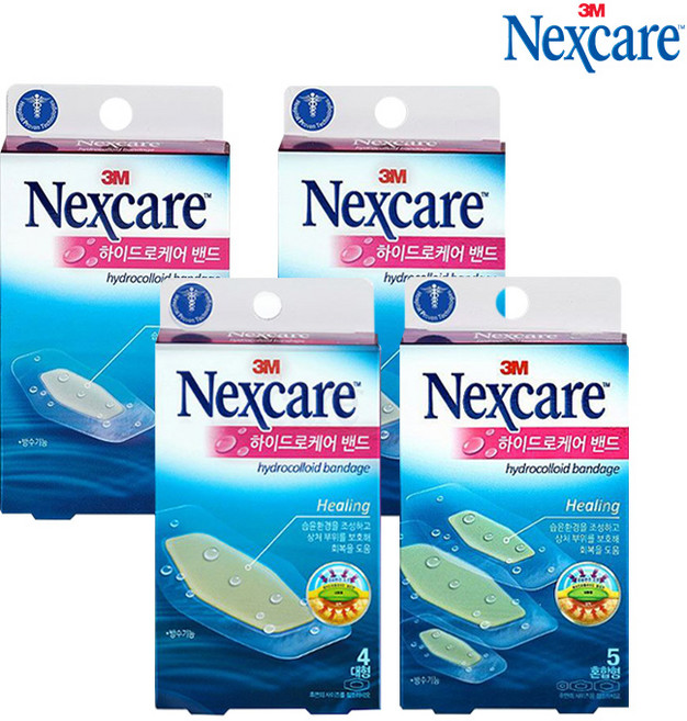 3M 하이드로케어밴드 상처밴드 방수밴드 소형 중형 대형, 1개
