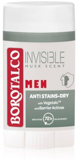 Borotalco 보로탈코 데오 스틱 Men 머스크향 인비저블 장벽, 5개, 40ml
