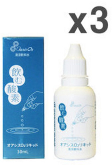 먹는산소 O2 산소수 30ml 3개 아쿠아디자인
