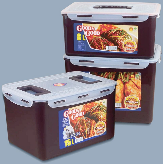 OPA 대용량 완전밀폐 밀폐 김치통, 1개, 12L