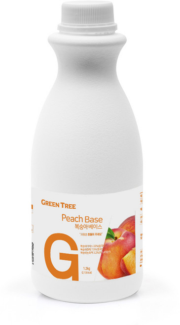 그린트리 복숭아 에이드 베이스 1.2kg, 1개