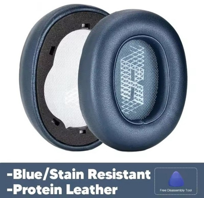 JBL Live650BTNC LifestyleE65BTNC DuetNC Live660NC 이어패드 커버 솜 캡 교체 스폰지, [06] Blue Protein Leather, 1개