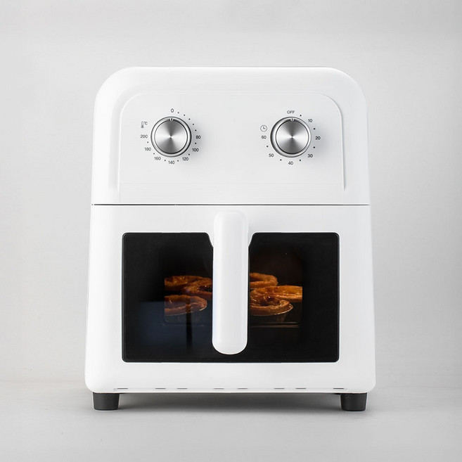 라쿠진 보이는 투명도어 에어프라이어 6L형, 화이트, LCZ5400