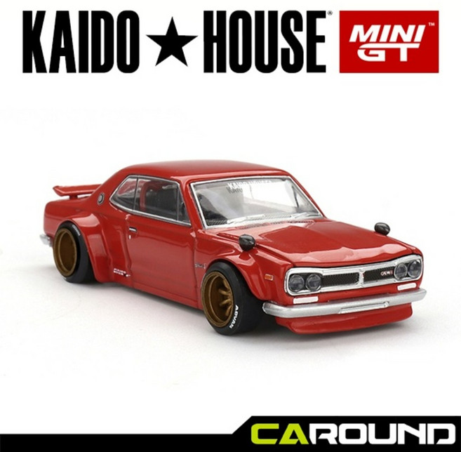(선물완구) KaidoHouse x 미니지티 KHMG 175 1:64 닛산 스카이라인 2000GT-R (KPGC10) 카이도 스트리트 V1 - 레드 컬러