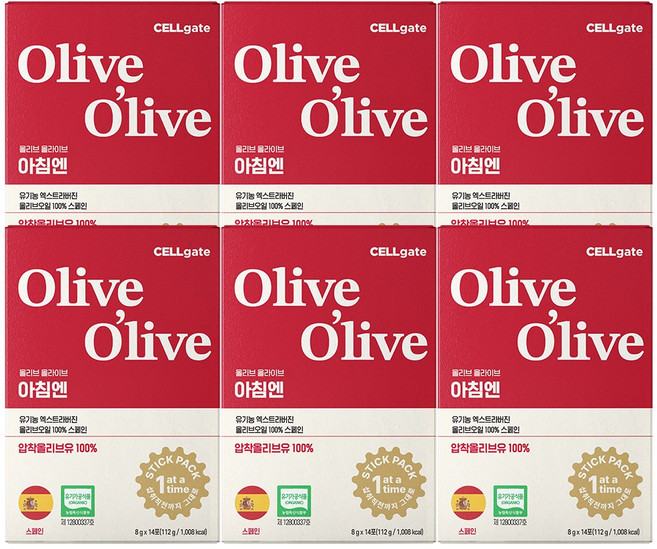 올리브 올라이브 스틱형 올리브오일 유기농 엑스트라버진 스페인산, 8g, 84개