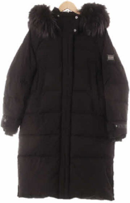 9003 에고이스트 블랙 구스다운 라글란절개롱패딩 [88-92-165]