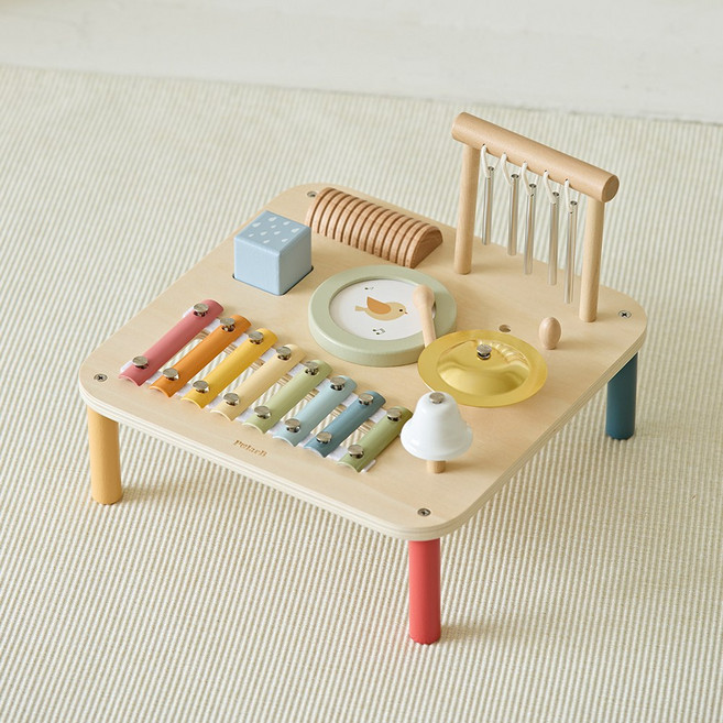 폴라비 원목 뮤직테이블 장난감, 멀티, 1개