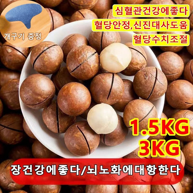 1.5Kg/3Kg 다미아 (우유향) 껍질 까먹는 통 다미아 장건강에좋다 부럼, 20개