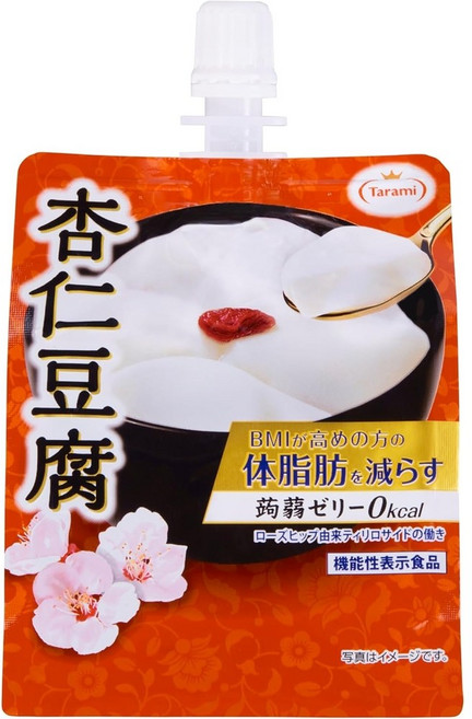 다라미 안닌도후 150g x 6개 체지방을 줄이는 곤약젤리 0kcal 행인두부, 1세트