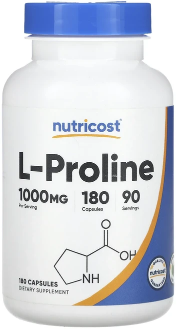 새해 첫좋은선물 Nutricost l-프롤린 캡슐 180정(캡슐 1정당 500mg) 제대로 할인합니다, Nutricostl프롤린캡슐180정캡슐1정당500mg, 1개 - 쿠팡