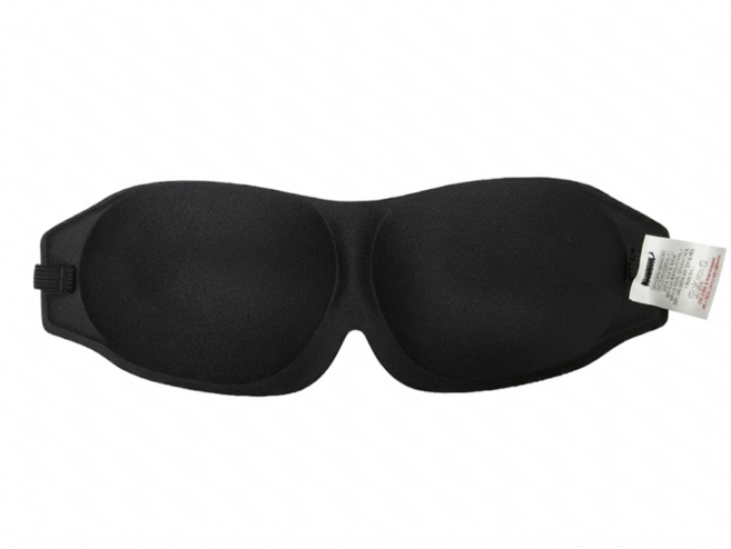 입체형 쿠션 수면 안대 블랙