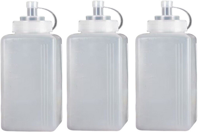 주방용 식품급 PE 소스병 액체 샐러드 케첩 드레싱소스통 냉장고소스정리, 3개, 600ml