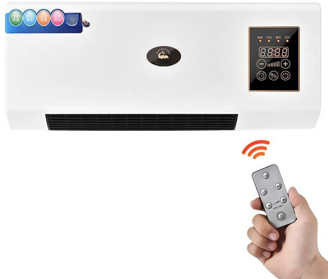 냉난방기 순간 가열 기능 소형 휴대용 미니 이동식 냉온풍기, 일반배관형, 터치형 화이트