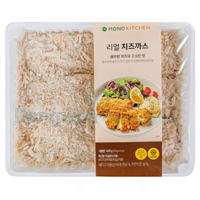 주식회사 엘에프푸드 모노 리얼치즈까스 600g (100gx6EA), 1개