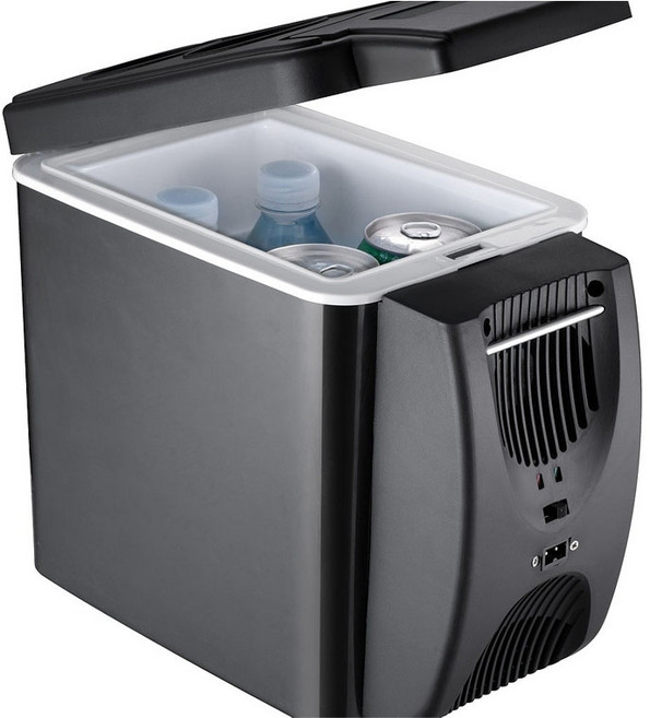 迷你冰箱 美容冰箱 冷熱保溫箱, 黑色, 車載冰箱6L雙散熱孔車家兩用型