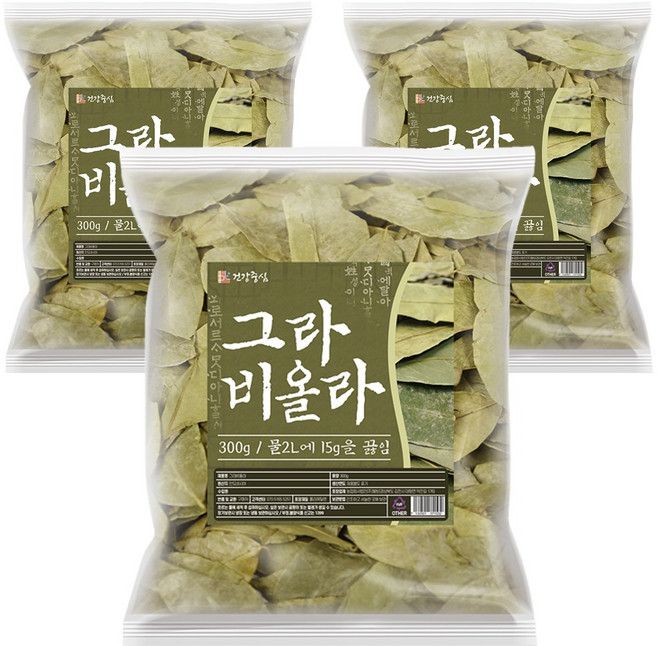 건강중심 그라비올라 건잎 차 300g, 3개