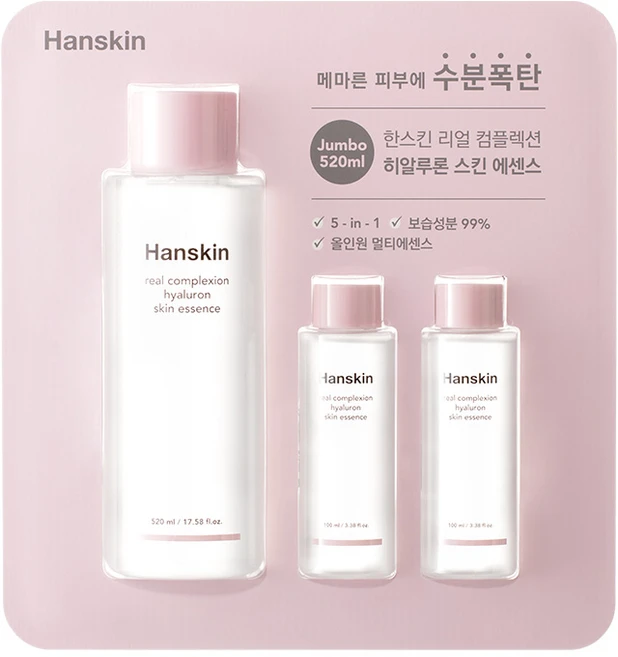한스킨 히알루론 스킨 에센스 520ml + 100ml x 2p 세트, 1세트, 단품 - 쿠팡