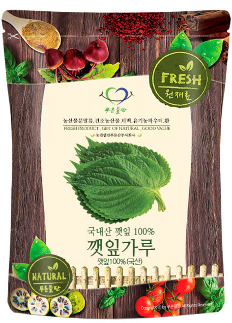 푸른들판 국산 말린 깻잎 분말 가루 100%, 500g, 1개