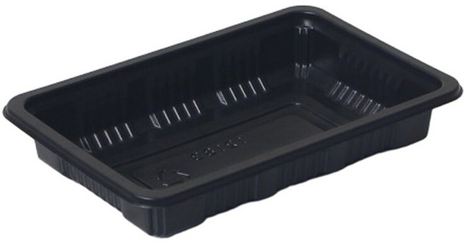 PP 실링용기 JH 12183 블랙 100개소분 일회용 배달 포장용기, 1개, 100개