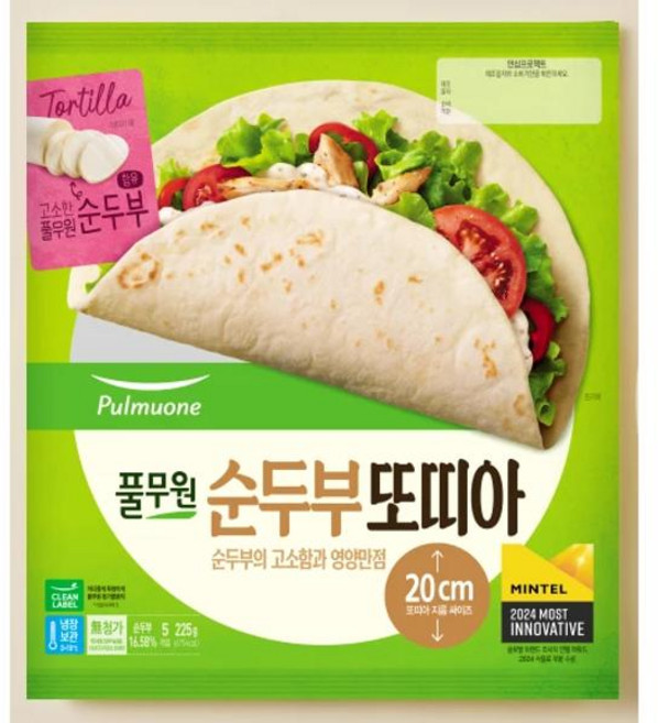 풀무원 순두부 또띠아 20cm 225g 2개