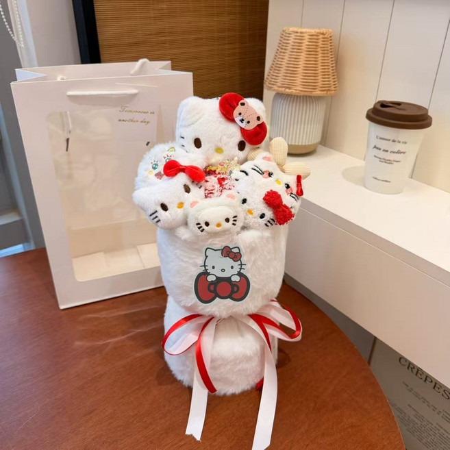 My Melody 絨毛花束籃, 1件, kitty+禮物袋