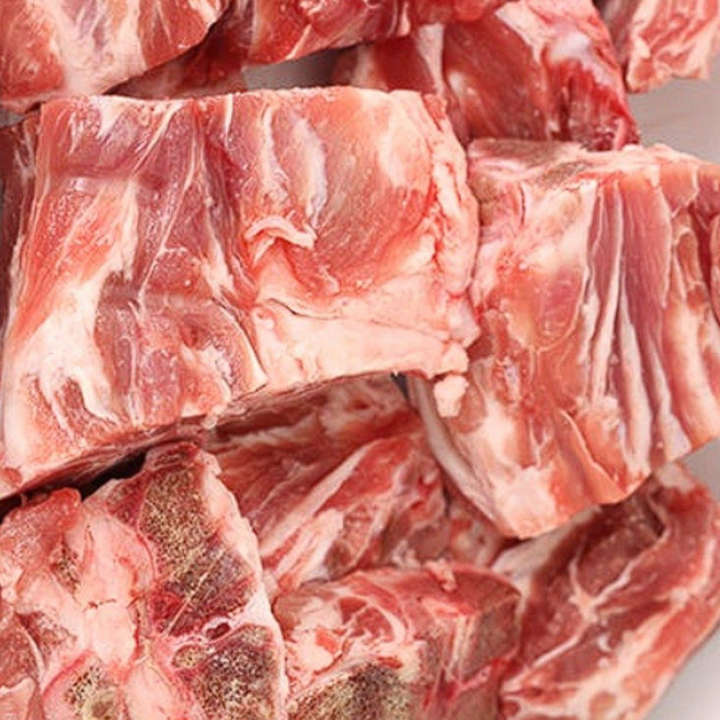 (한마음 미트) 국내산 한돈 살밥 많고 부드러운 돼지등뼈 감자탕 뼈구이 뼈해장국 3KG (냉동), 1개