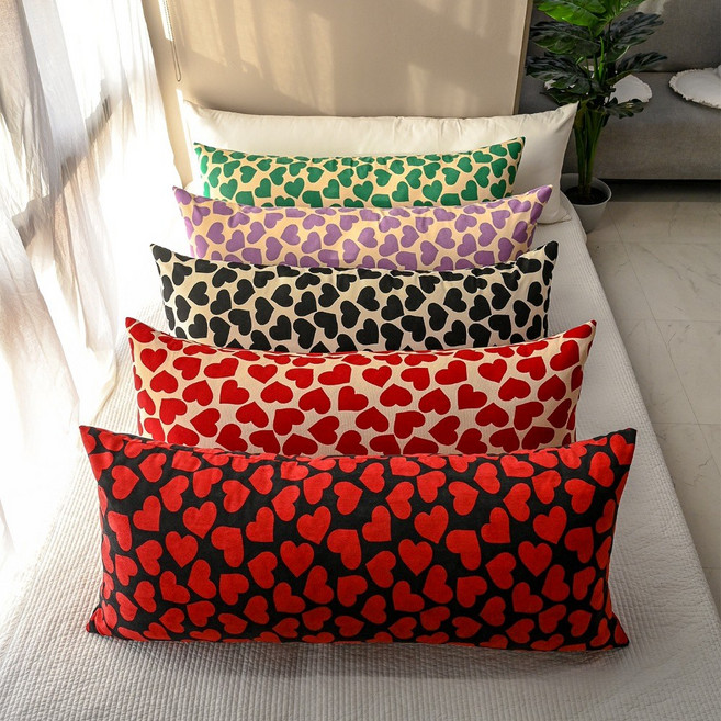 빅하트 소프트 코듀로이 골덴 대쿠션, 레드