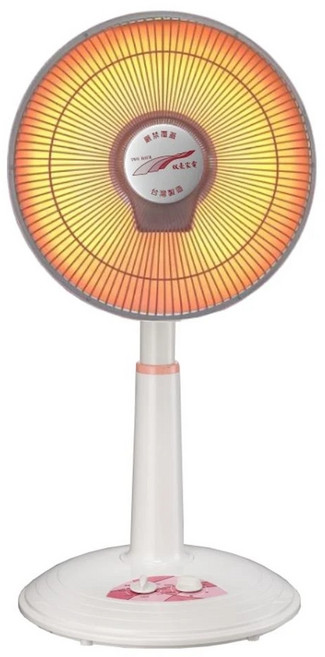 動風 石墨烯碳素電暖器 2小時定時 左右擺頭 兩段溫控 傾倒斷電, 白, HFH-K9922