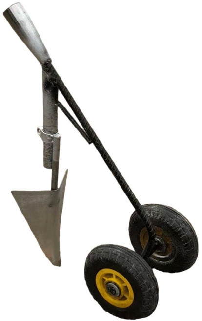 밭가는 기계 기구 밭갈이 텃밭 관리 삼각날 쟁기 미니 관리기 도구, 평날, 1개