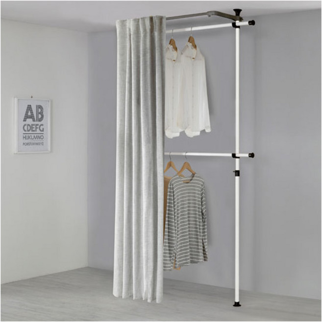 [왕자행거] 왕자 심플2단커튼행거_선택형B타입, 8.솔리드그레이_450(SG), 상세 설명 참조