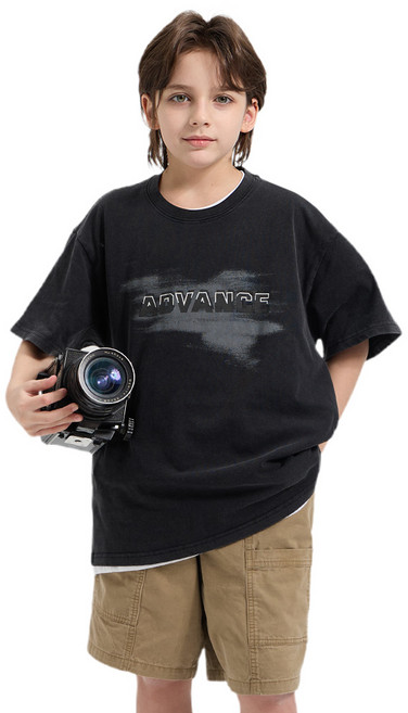 더베이지 여름 주니어 남아 상하복 세트 쿠로 피그먼트 상하 SET B5420