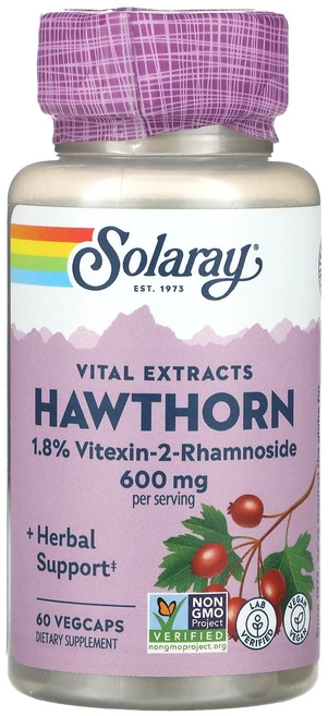 Solaray 바이탈 추출물 산사나무 300mg 베지 캡슐 60정, Solaray바이탈추출물산사나무300mg베지캡슐60정, 1개 - 쿠팡