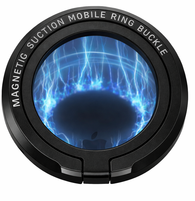 브레텐 슬림 초강력 자석 맥세이프 그립 스마트 톡, 1개, 블랙