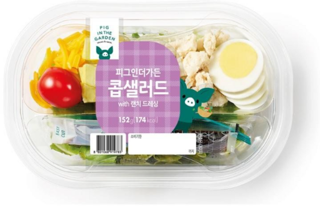 삼립 피그인더가든 베이직 콥 샐러드 7일 다이어트, 4개, 152g